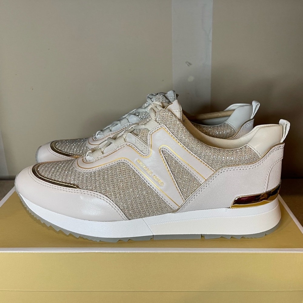 Michael Kors Pippin Trainer Glitter Mesh